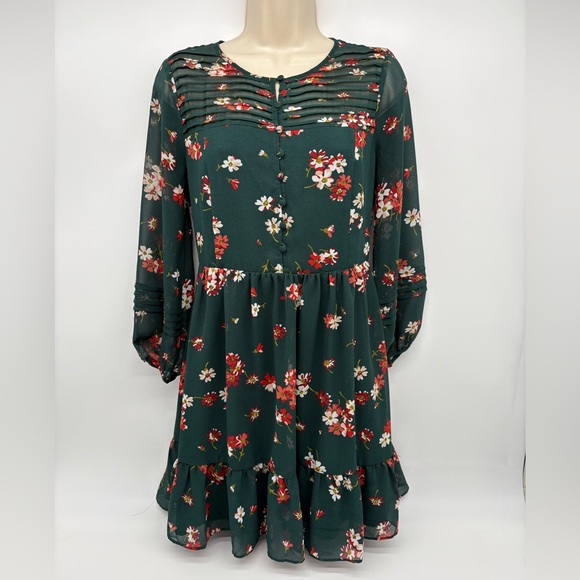 Madewell Green Floral Dress - Picture 2 of 10
